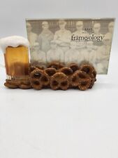 Frame-ology 3.5 x 5 Beer and Pretzels Picture holder frame with glass picture