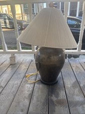 vintage hammered heavy brass picture
