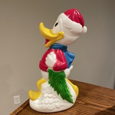 RARE ~ Vintage 70’s Empire Walt Disney Christmas Donald Duck Blow Mold picture