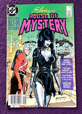 Elvira's House of Mystery # 7 (1986 DC) Sci-Fi Issue Bill Sienkiewicz Cover VF+ picture