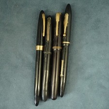 Lot of 4 Vintage Sheaffer Fountain Pens w 14k NIBS for Parts/Repair picture