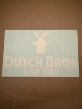 Vintage Dutch Bros Sticker Decal “Live Oak” regional California picture