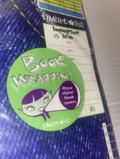 Vintage Limited Too Book Wrappin 80s 90s Schoolbook Cover Textbook Wrap 3 Pack picture