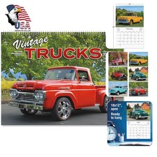 Current 2027-2028 Wall Calendar, Vintage Truck 9x12 Spiral picture