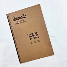 Vintage Coronado Electric Refrigerator Frozen Dessert Recipes picture