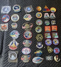 LOT of 40 Vintage NASA Embroidered Mission Patches Apollo, Mercury, Columbia picture