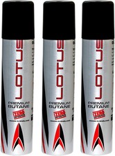 Lotus 99.99% Pure 90 ml Butane Lighter Fuel Gas Refill 3 - Pack picture