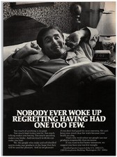 1978 U.S. Distilled Spirits Council Print Ad, Man Waking Up In Bed No Hangover picture
