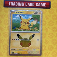 Pikachu 050/128 Holo Pikachu Rare 30th Celebration Pokemon Pack Fresh Mint picture