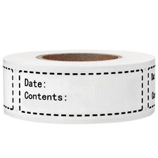 600pcs Removable Freezer Labels,1x3 Inch Food Storage Stickers 1*3in, Black picture