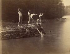 Thomas Eakins Swimming Hole 1885 Vintage Photo Reprint Wall Art picture