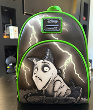 Loungefly Disney Nightmare Before Christmas Mini Backpack Black Green White picture