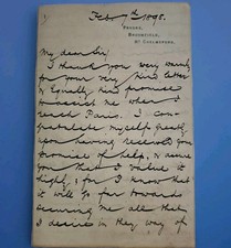 Miller Christy ALS 1895 5pp Letter Pryors Chelmsford Maps Hudson Bay Paris picture