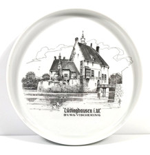 Vtg UHLENHORST GEGR 1849 German White Porcelain Plates Wall Decor 7.6