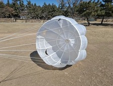 3.6Ft Nylon Aerospace Vintage Military Supply Drop Parachute 1.1m DIA picture