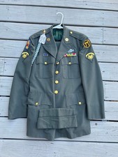 ID'd US Army Vietnam War Dress Greens Uniform WIA Military picture