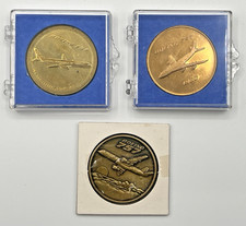 Lot of (3) Boeing Commemorative Coins in Original Presentation Cases 747 757 767 picture