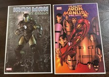 The All New Iron Manual 2008 and Iron Man By Design Steampunk 2010 Marvel VF-NM picture