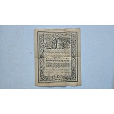 Antique 1861 German Confirmation Certificate picture
