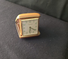 VINTAGE PHINNEY WALKER TRAVELING ALARM CLOCK In Box Germany Winds and Ticks picture