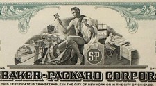 Vintage 1960s Studebaker-Packard Stock Certificate 💚 Teal, Rename Overprint picture