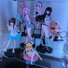 ToLOVEru Figure Set 7 Pieces Swimsuit Collectible Anime Authentic Japan picture