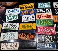 1953-54 Wheaties General Mills Mini License Plates 48 States + DC Complete Set picture