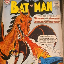 DC Comics Batman #155 (1963) Silver Age Color Single Issue Batman Robin Penguin picture