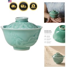 Celadon Gaiwan Teacup, Jade Green, 5.4oz picture
