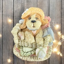 Vintage 1996 Snuggle Buddies Daisy Dog Now Lets Play Resin Whimsical Figurine picture