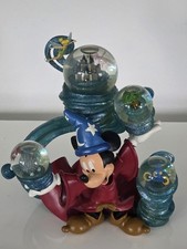NEW disney parks mickey mouse fantasia 4 parks snowglobe Rare picture