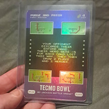 Tecmo Bowl Bo Jackson Battle Arena Purge and Patch BPL20 1st Ed 2021 SSP picture