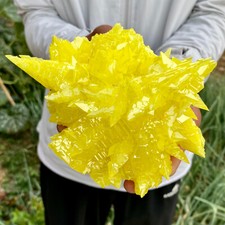 1.26LB Rare Natural yellow sulfur crystal quartz crystal mineral specimen picture