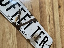 porcelain sign, Teaneck New Jersey , Vintage Sign, Road Sign, Buffet ￼terrace picture