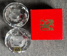 2 x Vintage Vauxhall Cavalier 1988 Cavan Irish Crystal Paperweights one boxed picture