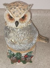 2025 Brand New Cracker Barrel Traditional Christmas Owl Glitter Globe Ships Free picture