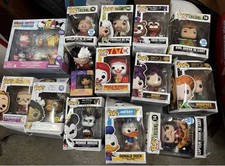 HUGE Disney & Funko Pop Lot (28+ Items) Princess Jasmine, Villains DAMAGED BOXES picture