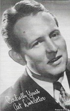 EXHIBIT CO. ARCADE ACTOR CARD 1950's ART LINKLETTER POPULAR CARD picture