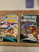 Lot Of Two Spiderman Versus Wolverine Comics (Marvel Comics) picture