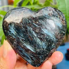 207g Natural Astrophyllite Fireworks Stone Crystal Heart Shape Specimen picture
