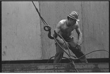 Photo:New York City 1980s Steel Worker Construction Rope Rigging Hard Hat picture