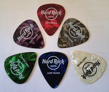 HARD ROCK CAFE / HOTEL LAKE TAHOE GUITAR PICK SET (6 PC SET) MULTI COLORS picture