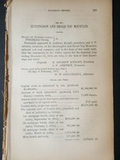 1873 report HUNTINGTON  & BROAD TOP MOUNTAIN RAILROAD Mt Dallas Riddlesburg PA picture