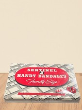 Vintage Sentinel Handy Bandages Tin Family Size Waterproof 60 Count picture