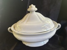 J. Alcock & Co circa 1850 White Ironstone Soup Tureen picture