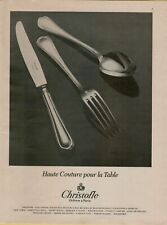 1982 Christofle Orfevre a Paris Haute Couture Silverware  Vintage Print Ad picture