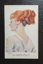 ANTIQUE BARRIBAL POSTCARD SERIES 362 I'M EVERYTHING I OUGHT TO BE picture