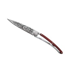 deejo - Ultra-Light Folding Pocket Knife with Belt Clip - 1.3 oz Coral Wood V... picture