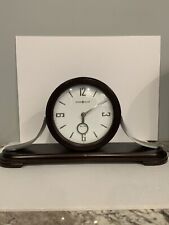 Vntg Howard Miller Wooden Mantel Clock #635-159 Three Chimes RARE Working NICE picture