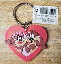 Taz & Mrs Taz Tasmanian Devil & She-Devil - Looney Tunes Keychain RARE NEW picture